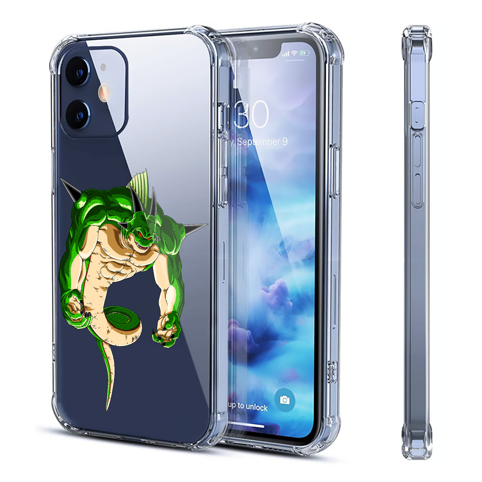 （画像用） ドラゴンボール 神龍 シェンロン DRAGON BALL Shenron 【iPhone 12シリーズ対応】透明スマホケース（クリアソフトケース）